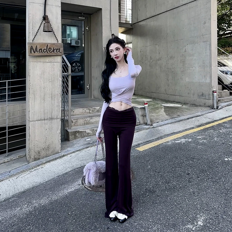 Blackberry Jam Retro Ballet Flare Pants