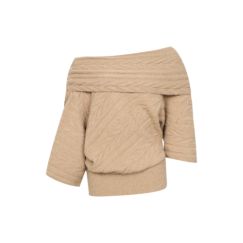 Delan Island Tweed — Reversible Wool-Blend Sweater