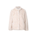 Pure Beauty Faux Fur Coat - Creamy Beige