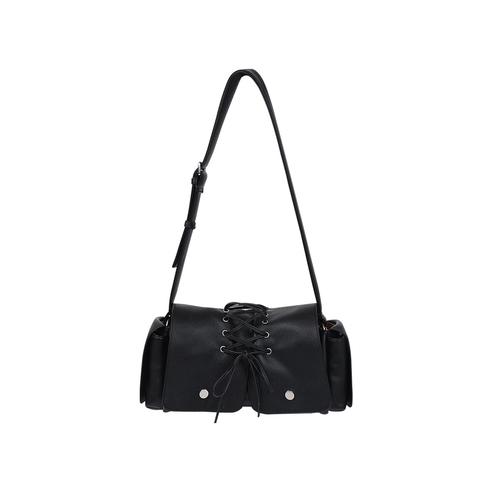 Vienna Ballet Floral Underarm Bag - Ballet Nude / Classic Black