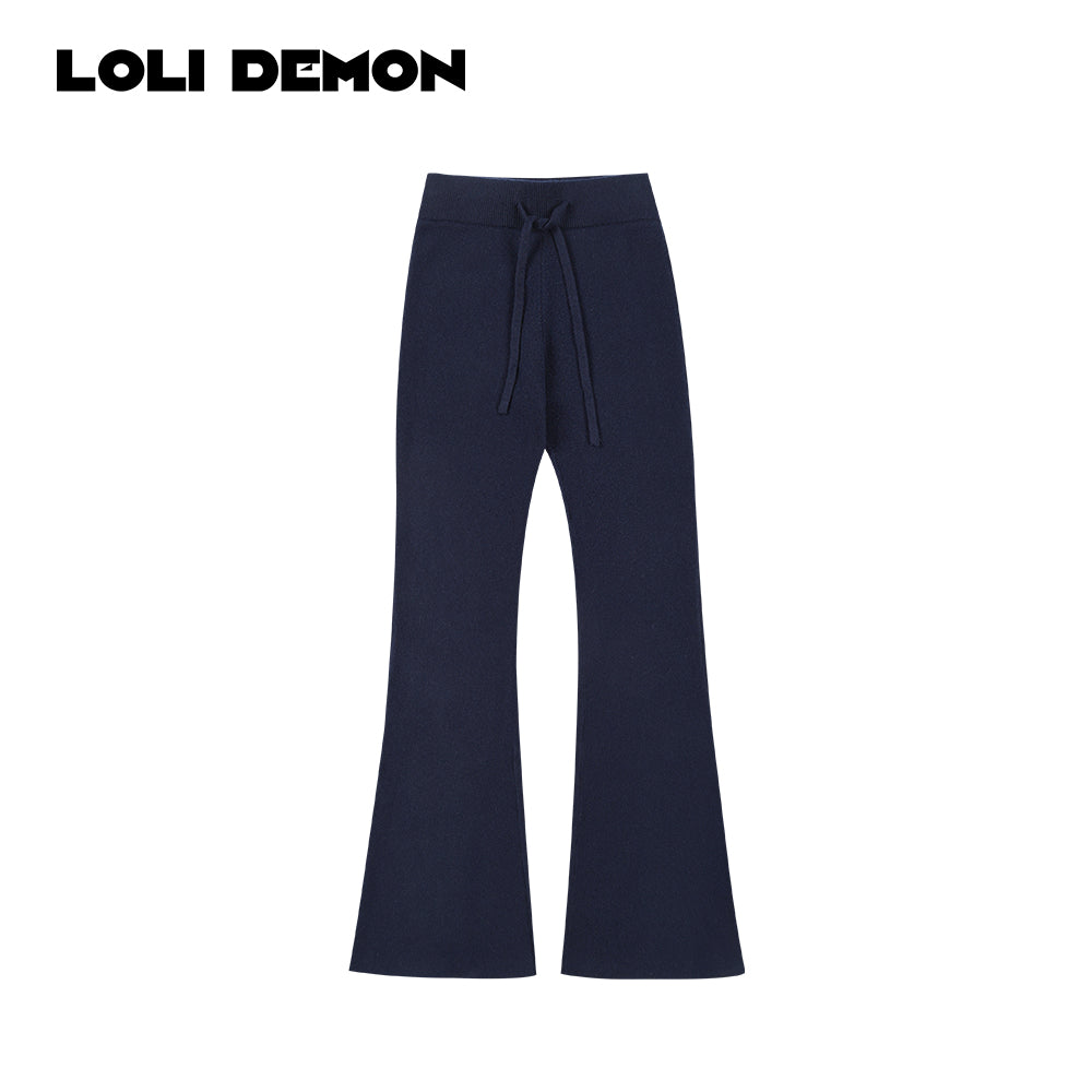 'Cream Series' Velvety Butterfly Pea — Drop-Knit Lounge Pants Softer Than Sleepwear