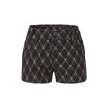Structured Brown Plaid Tweed Shorts - Academic Chic