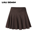 Mocha Velvet Ballet Skirt with Built-In Waist