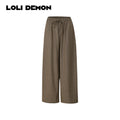 Zoe Vintage Check Wide-Leg Pants