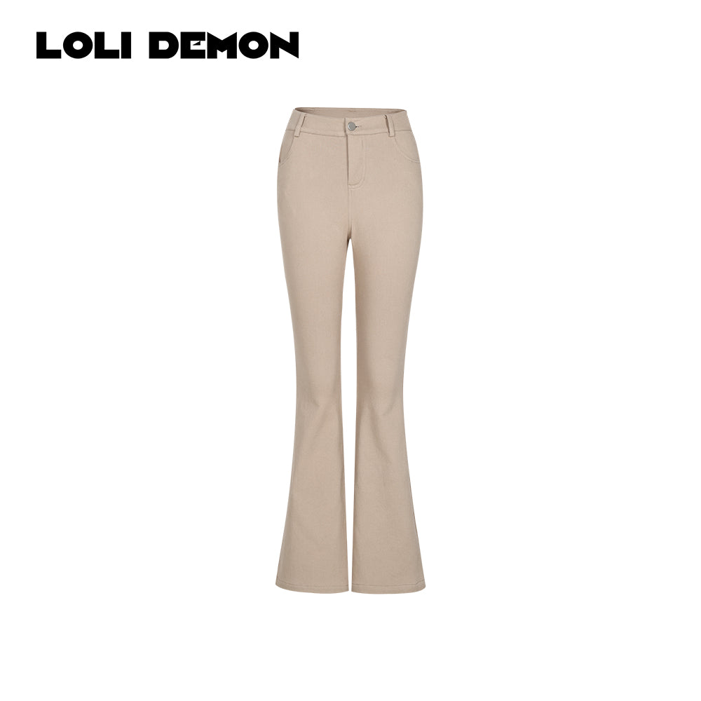 Vintage Lady Retro Poster Girl Collection | Slim-Fit Casual Flare Pants