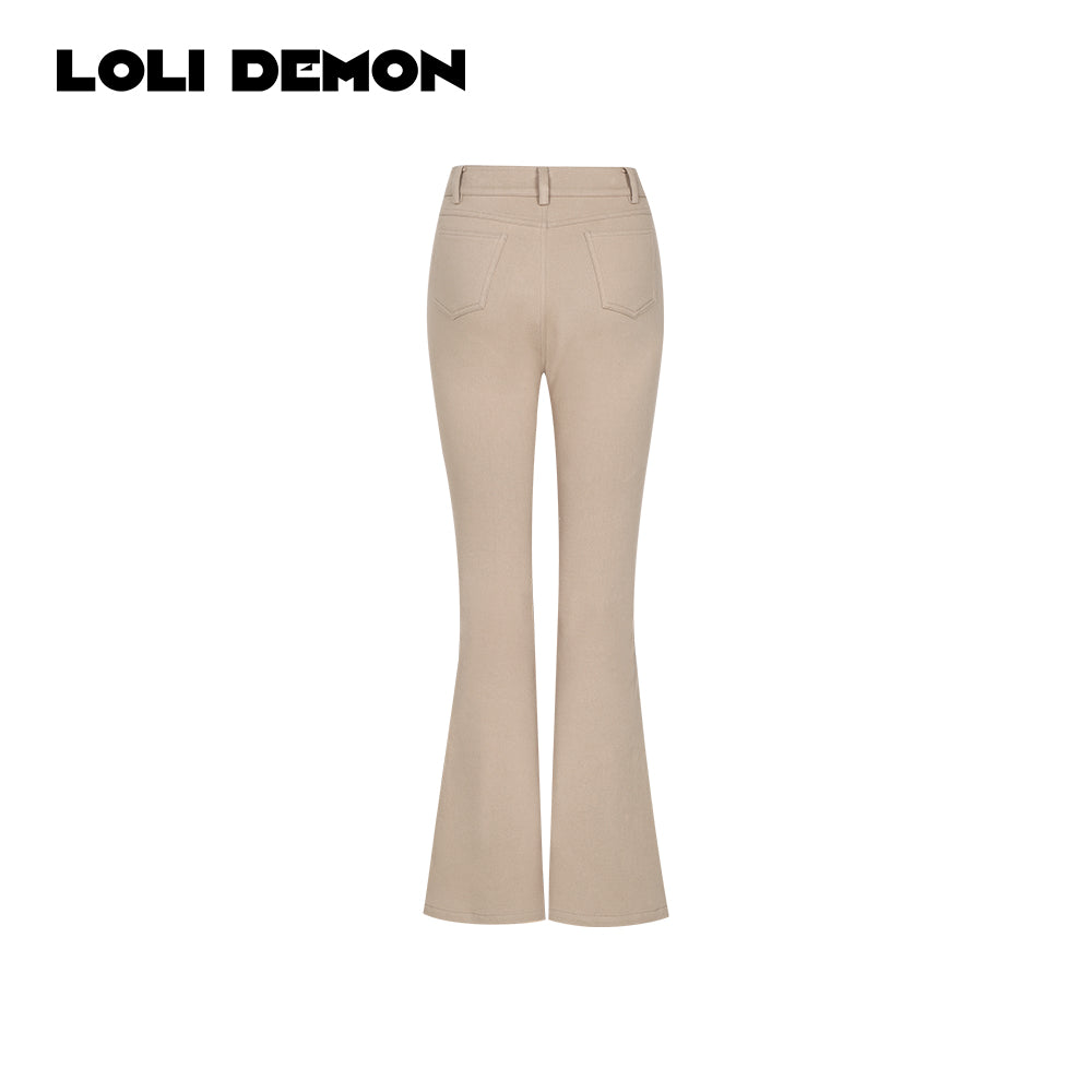 Vintage Lady Retro Poster Girl Collection | Slim-Fit Casual Flare Pants