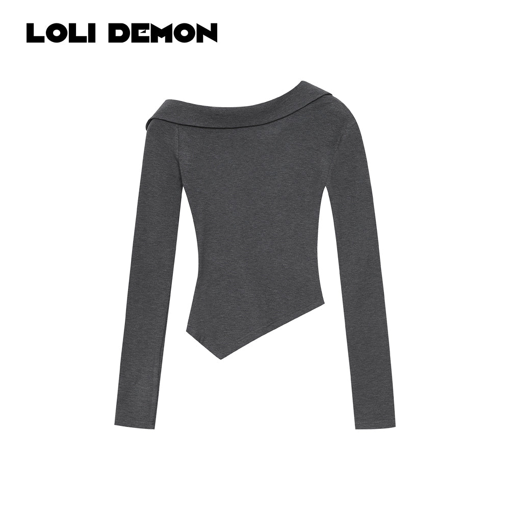 Loliloli Ballet Polo Top with Asymmetrical Shoulder Design
