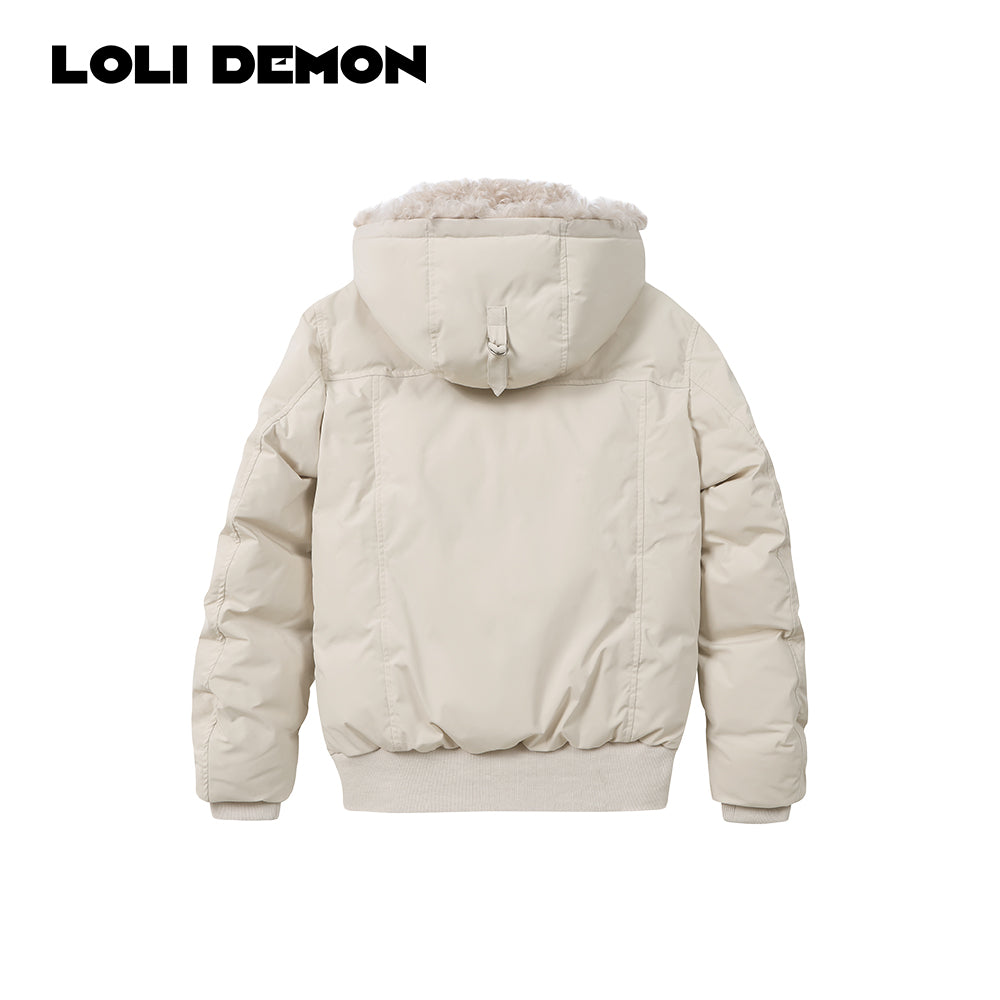 Anatolian Puffer – Cozy Faux Lamb Fur Trim & 90% White Duck Down Fill