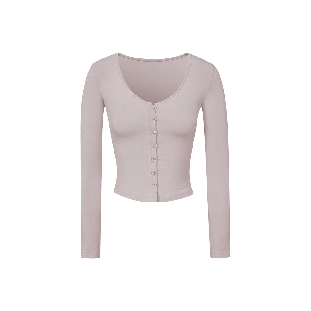 Liusisi Feather-Light Cardigan - Ballet Pink