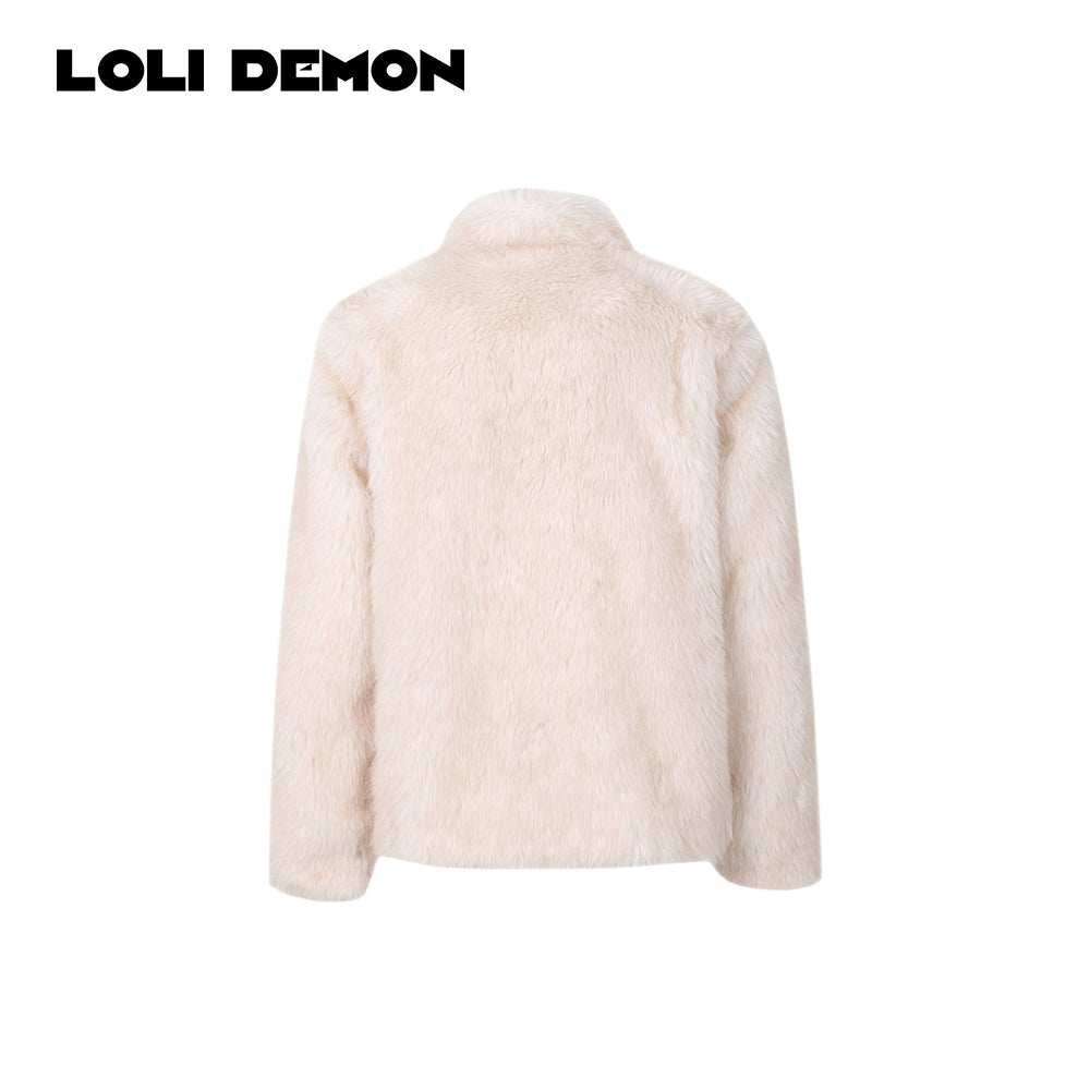 Pure Beauty Faux Fur Coat - Creamy Beige