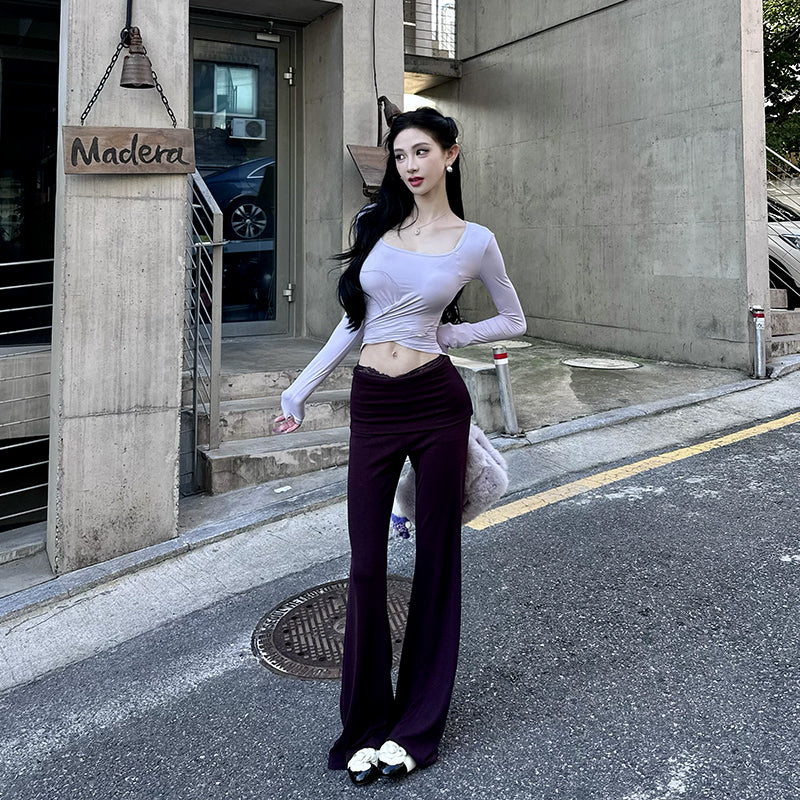 Blackberry Jam Retro Ballet Flare Pants