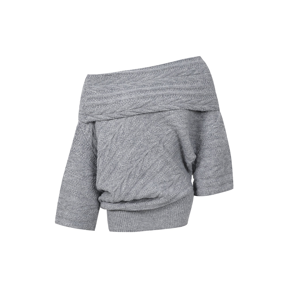 Delan Island Tweed — Reversible Wool-Blend Sweater