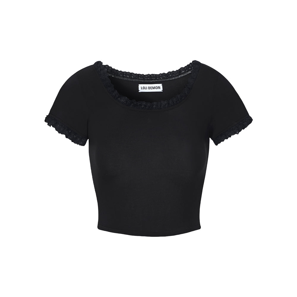 Jiangnan Belle Lace-Trimmed Bodysuit