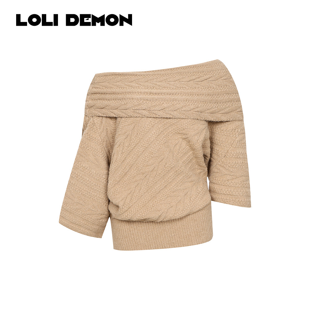 Delan Island Tweed — Reversible Wool-Blend Sweater