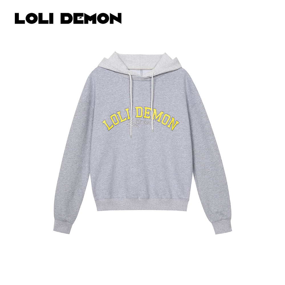 'Preppy Series' — American High School Color-Block Oversized 100% Cotton Hoodie