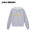 'Preppy Series' — American High School Color-Block Oversized 100% Cotton Hoodie