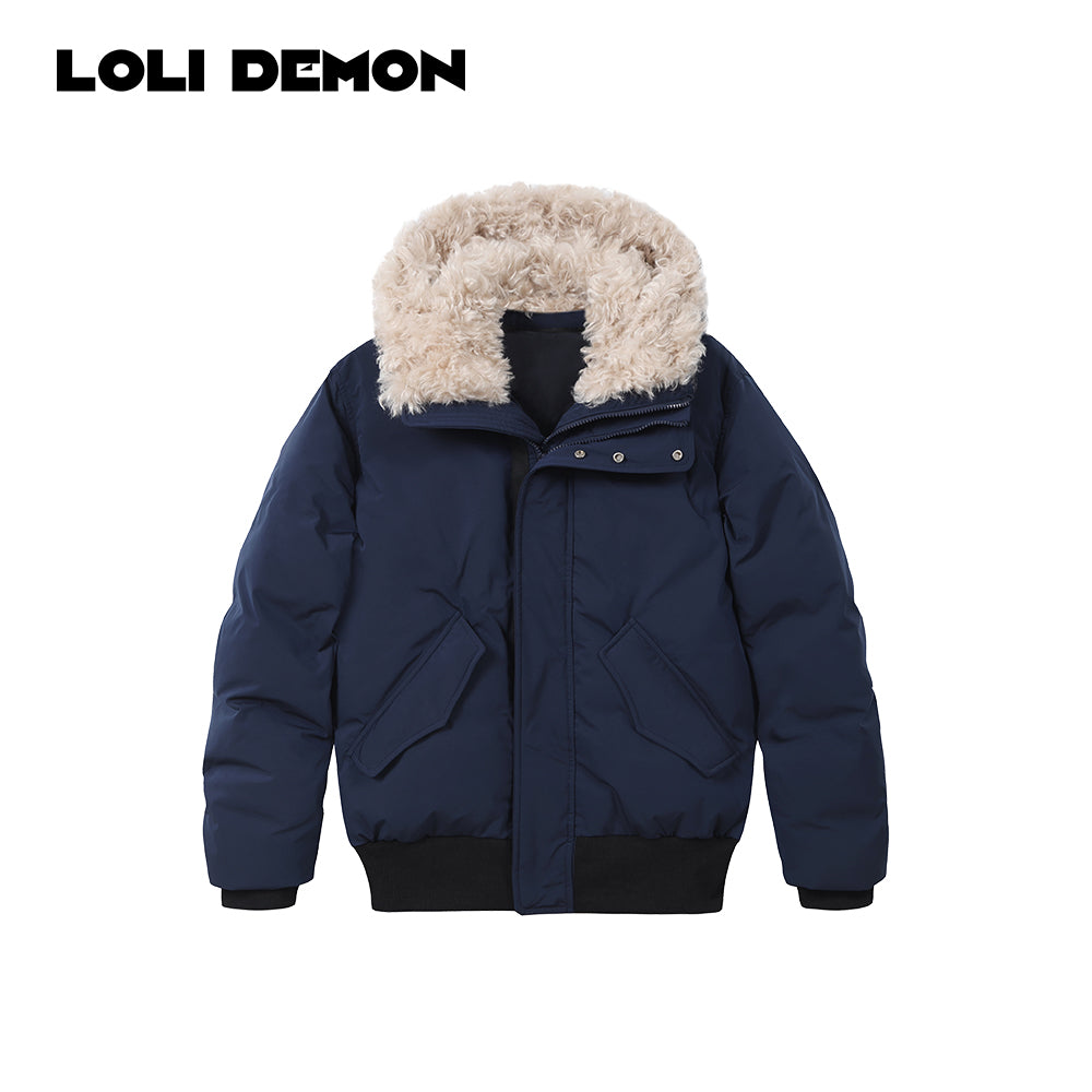 Anatolian Puffer – Cozy Faux Lamb Fur Trim & 90% White Duck Down Fill