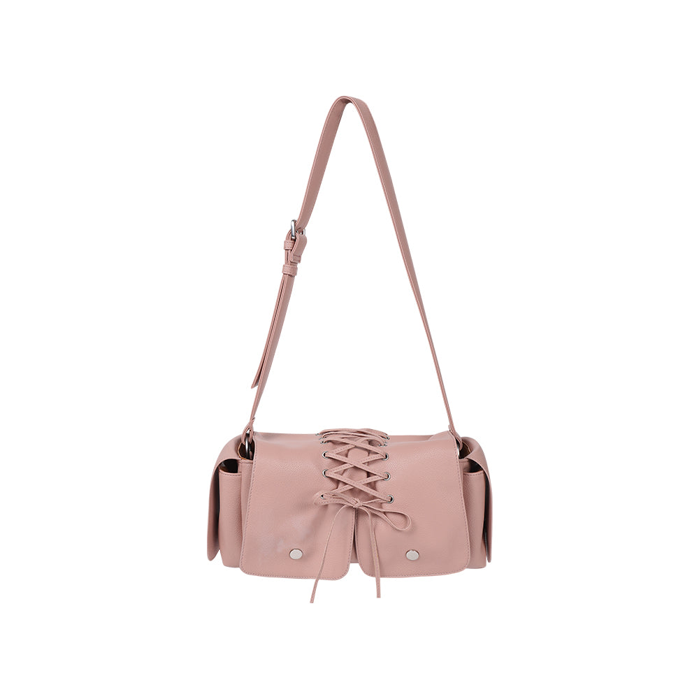 Vienna Ballet Floral Underarm Bag - Ballet Nude / Classic Black