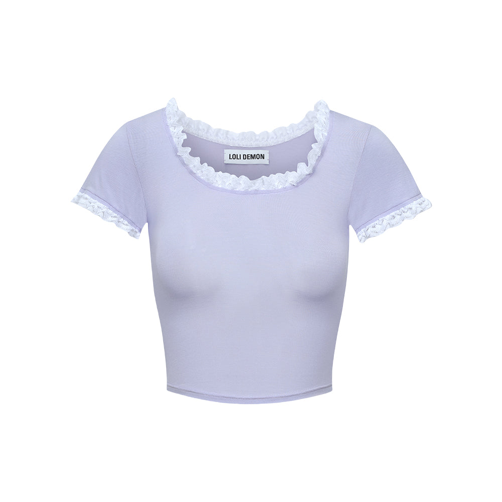 Jiangnan Belle Lace-Trimmed Bodysuit