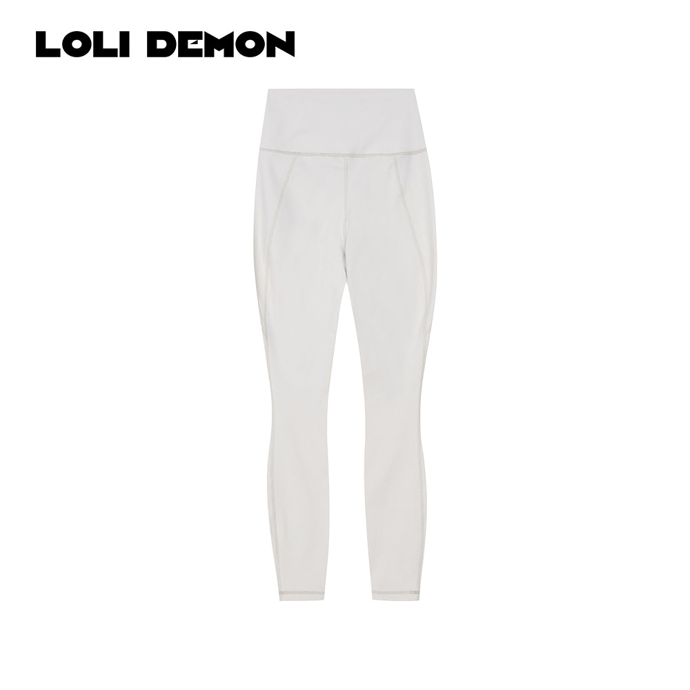 'Cloudy Basic' Cloud-Soft Yoga Pants – Slim Waist & Flowy Comfort