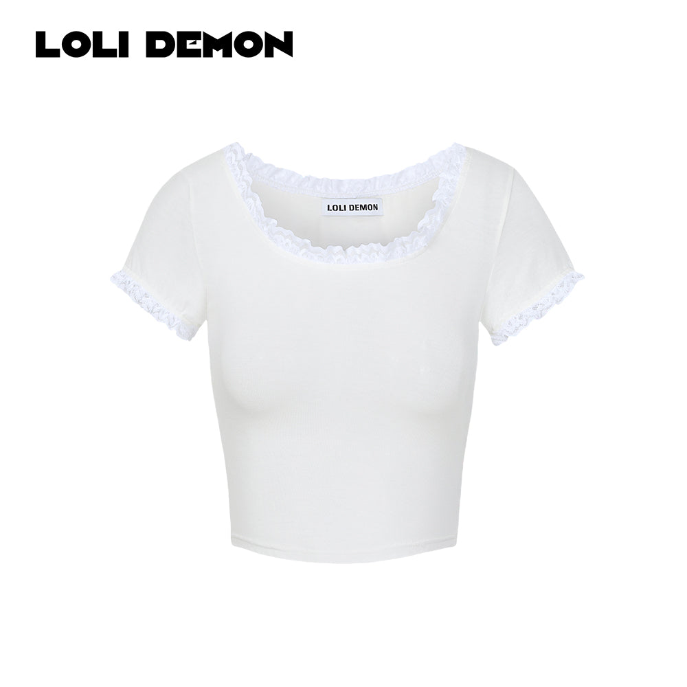 Jiangnan Belle Lace-Trimmed Bodysuit