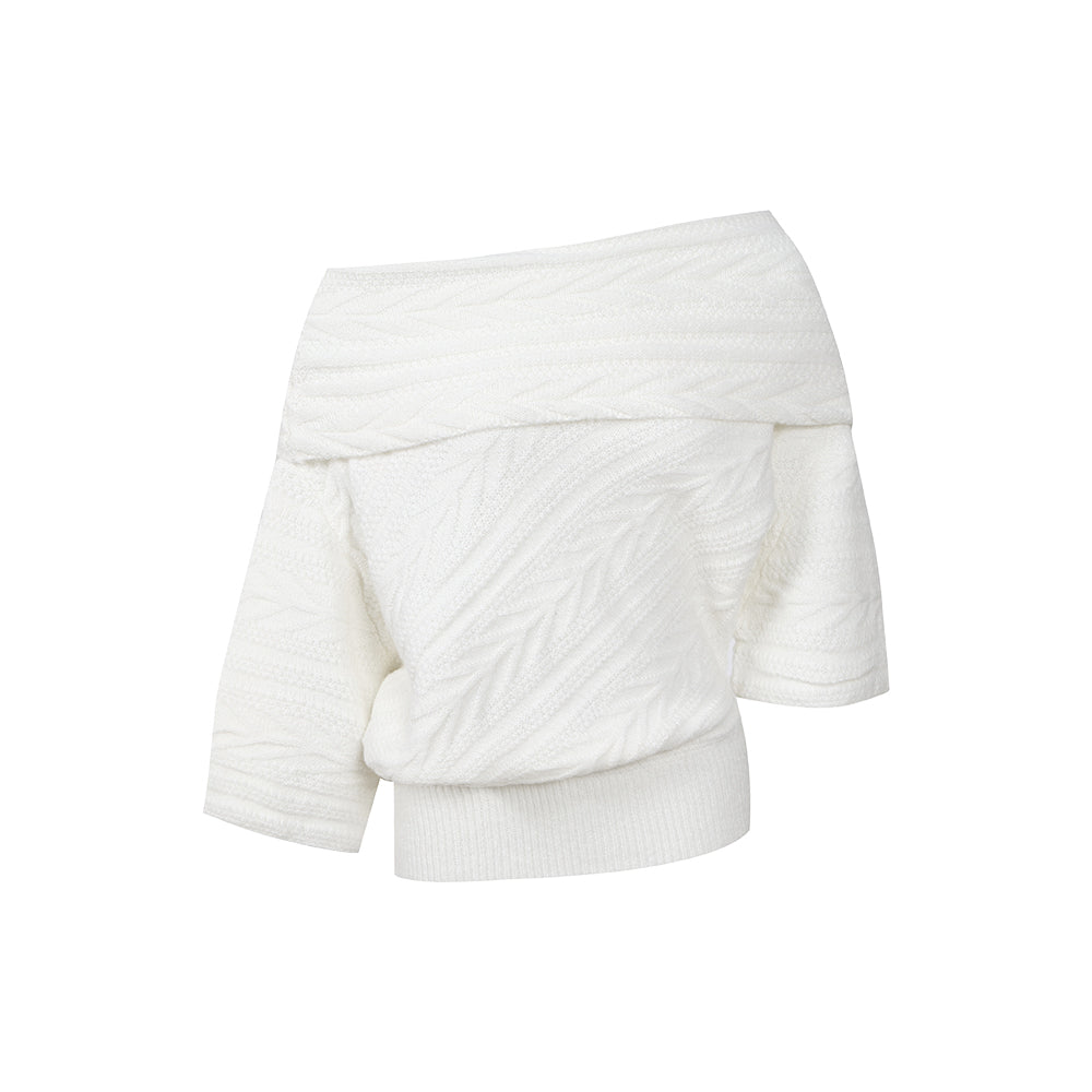 Delan Island Tweed — Reversible Wool-Blend Sweater