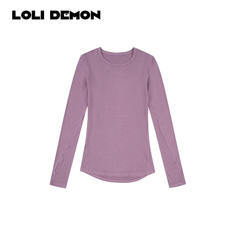 'Cloudy Basic' Ribbed Hourglass Tee – Cloud-Soft & Curve-Enhancing