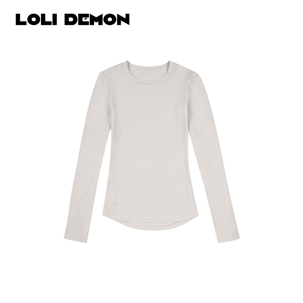 'Cloudy Basic' Ribbed Hourglass Tee – Cloud-Soft & Curve-Enhancing