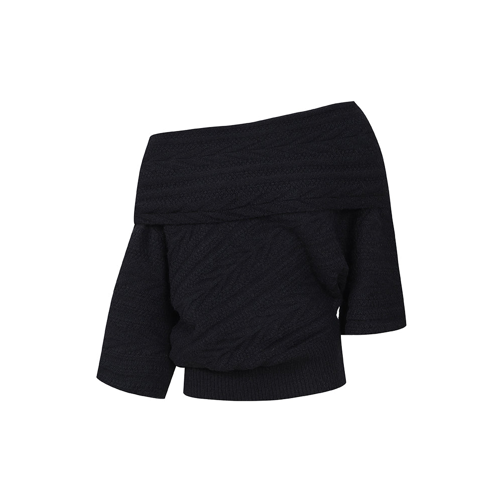 Delan Island Tweed — Reversible Wool-Blend Sweater