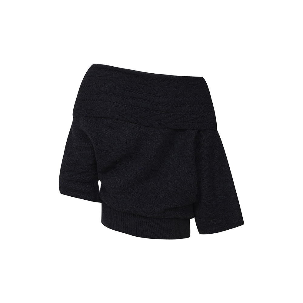 Delan Island Tweed — Reversible Wool-Blend Sweater